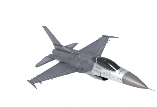 A jet in flight